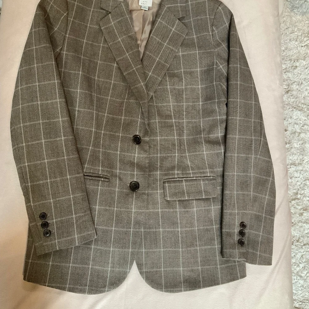 A New Day Brown Plaid Blazer 10 Officecore Cottagecore Fall Electic Grandpa